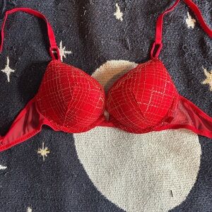Victoria's Secret Red Lace Bra